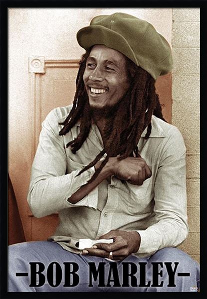 Bob Marley - Paint Splash Laminated & Framed Poster (24 x 36)