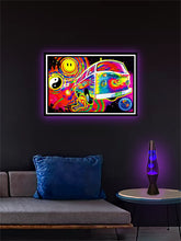 Load image into Gallery viewer, Magic Bus - Non Flocked Blacklight Poster
