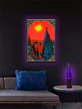 Load image into Gallery viewer, Garden of Eden - Flocked Blacklight Poster
