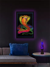 Load image into Gallery viewer, Cobra - Flocked Blacklight Poster
