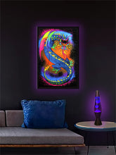 Load image into Gallery viewer, Dragon - Flocked Blacklight Poster
