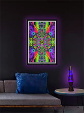 Load image into Gallery viewer, Wormhole - Flocked Blacklight Poster
