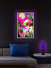 Load image into Gallery viewer, Magic Valley - Flocked Blacklight Poster
