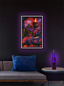 Dino Extinction - Non Flocked Blacklight Poster