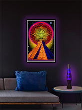 Load image into Gallery viewer, Mayan Temple - Non Flocked Blacklight Poster
