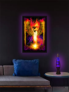 Phoenix Rebirth - Non Flocked Blacklight Poster