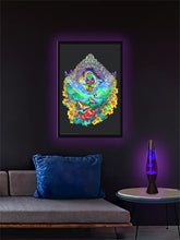 Load image into Gallery viewer, Musical Frog - Non Flocked Blacklight Poster
