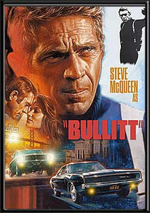 Bullitt Movie Poster LED Wall Art