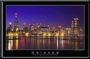 Chicago Skyline LED Wall Art