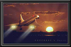 Concorde Supersonic landing in Paris