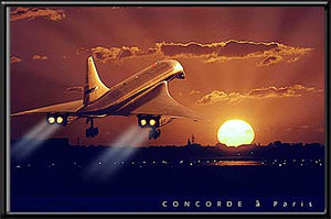 Concorde Supersonic landing in Paris