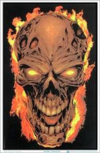 Load image into Gallery viewer, Flaming Skull Blacklight
