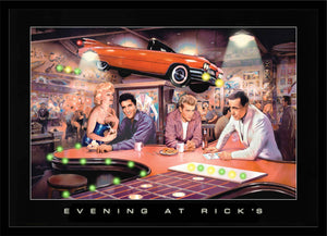 Evening at Rick's- Lighted Picture