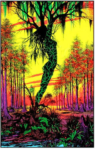 Swamp Mirage Blacklight Poster