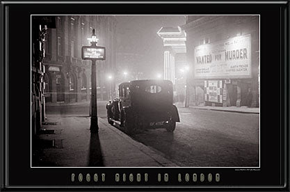 Foggy Night in London LED Art