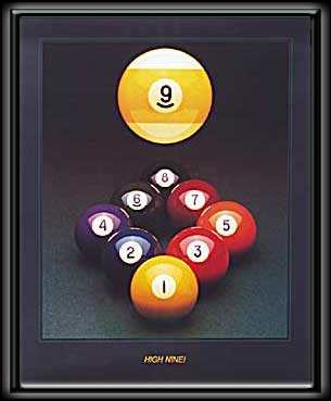 High Nine Neon Billiard Art