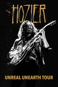 Hozier Unreal Unearth Tour Folk Soul Blues Music Poster Black & White