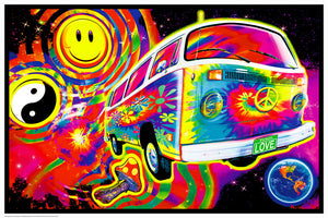 Magic Bus - Non Flocked Blacklight Poster