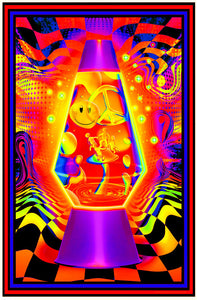 Lava Flow - Non Flocked Blacklight Poster