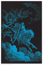 Load image into Gallery viewer, Death Rides a Pale Horse - Non Flocked Blacklight Poster
