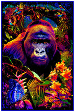 Load image into Gallery viewer, Gorilla Encounter - Non Flocked Blacklight Poster
