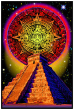 Load image into Gallery viewer, Mayan Temple - Non Flocked Blacklight Poster
