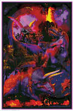 Load image into Gallery viewer, Dino Extinction - Non Flocked Blacklight Poster
