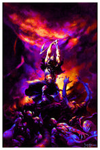 Load image into Gallery viewer, Death Dealer 2 - Frank Frazetta - Non Flocked Blacklight Poster
