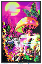 Load image into Gallery viewer, Magic Valley - Flocked Blacklight Poster
