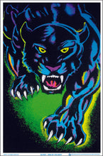 Load image into Gallery viewer, King of the Night Cat - Flocked Blacklight Poster
