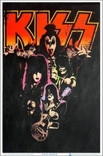 Load image into Gallery viewer, Kiss Neon - Flocked Blacklight Poster
