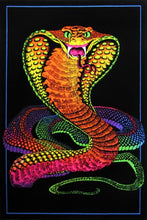 Load image into Gallery viewer, Cobra - Flocked Blacklight Poster
