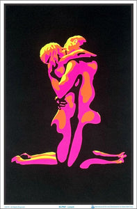 Lovers - Flocked Blacklight Poster