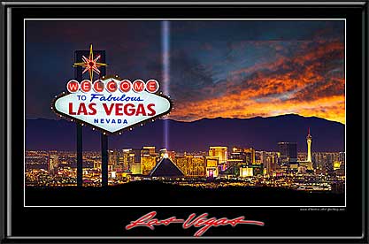 Las Vegas Skyline Welcome Sign