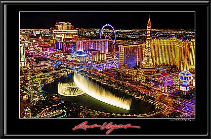 Las Vegas 'Strip' Skyline LED Art