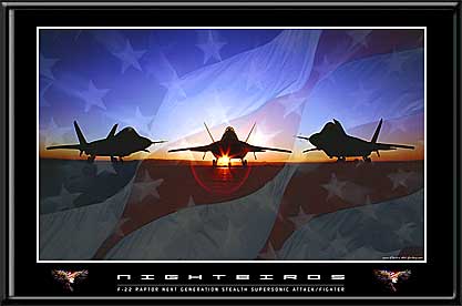 Nightbirds F/A-22 Raptor LED Art