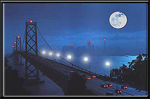 San Francisco Moon Skyline