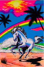 Load image into Gallery viewer, Unicorn Rainbow Blacklight Poster
