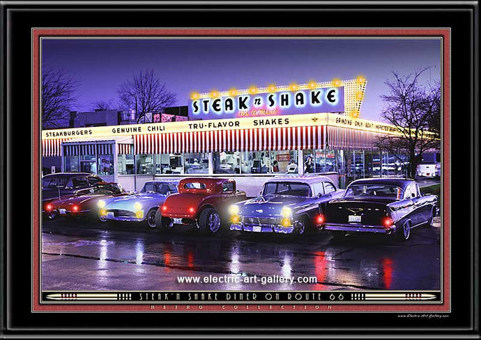 Steak'n Shake Diner- Lighted Picture