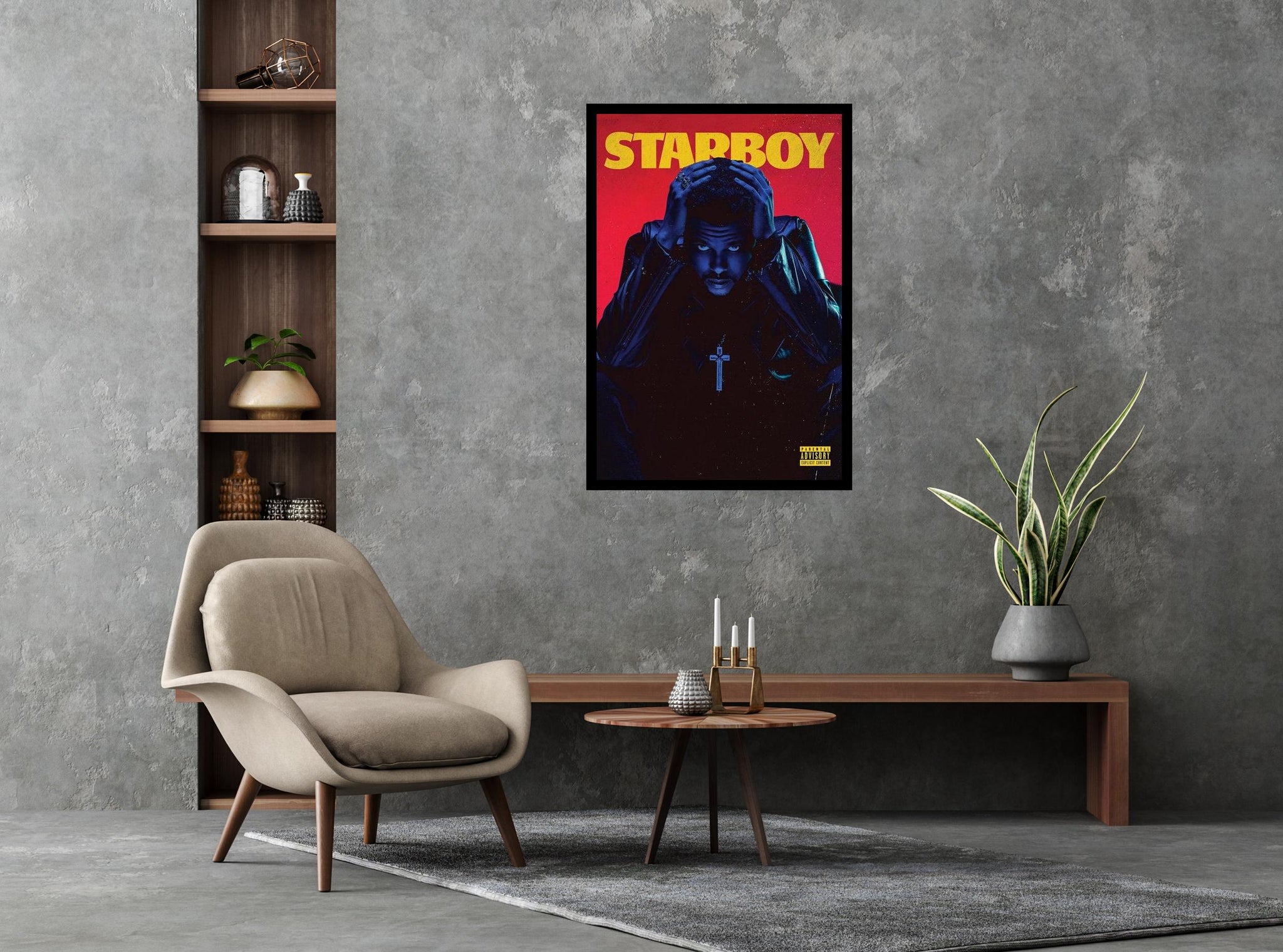 The Weeknd Starboy Poster, the Weeknd Poster, Starboy Poster 