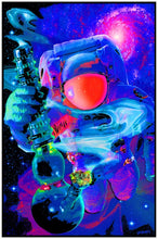 Load image into Gallery viewer, Spaced Out Blacklight - Flocked Blacklight Poster
